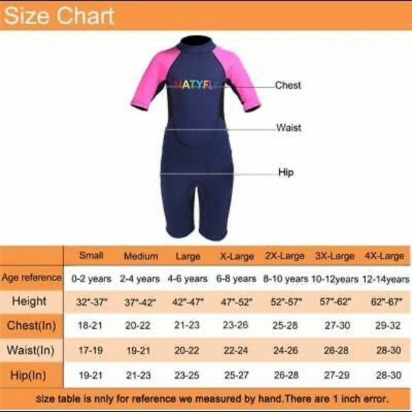 NATYFLY Kids Wetsuit Premium 2mm Neoprene Short Sleeve 3xl 10-12 years - Picture 4 of 8